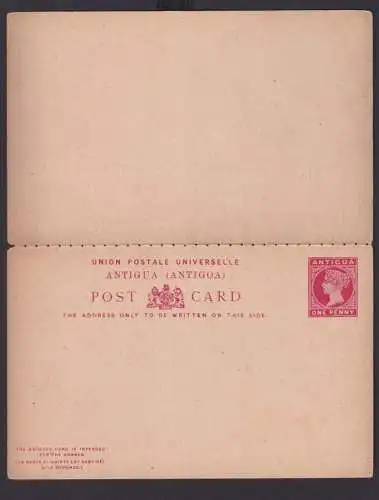 Briefmarken Britische Kolonien Antigua Ganzsache Queen Victoria Frage & Antwort