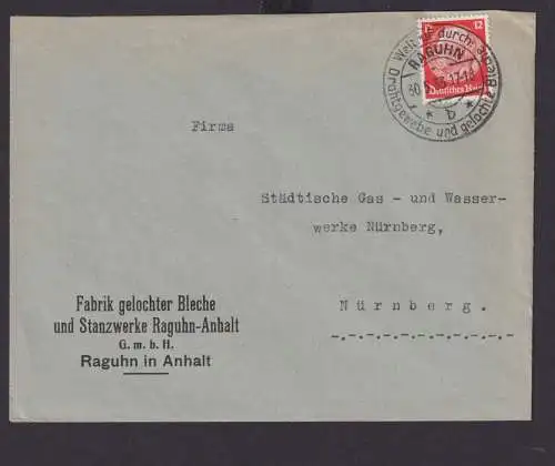 Deutsches Reich Drittes Reich Briefe SST Raguhn Weltruf durch Drahtgewebe und