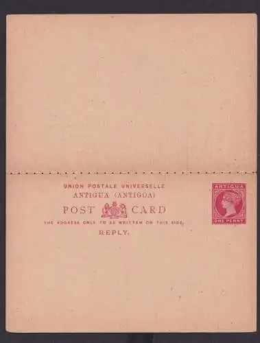 Briefmarken Britische Kolonien Antigua Ganzsache Queen Victoria Frage & Antwort