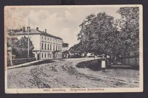 Ansichtskarte Mährisch Schönberg Sumperk Tschechien Bürgerliches Schützenhaus