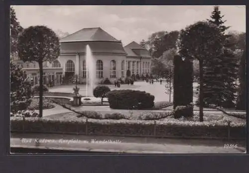 Ansichtskarte Bad Kudowa Kurplatz Wandelhalle Schlesien nach Magdeburg