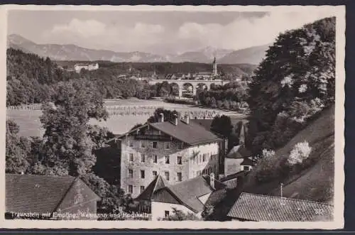 Ansichtskarte Traunstein Landschaft Gebirge Orts Teilansicht Watzmann Hochkalter