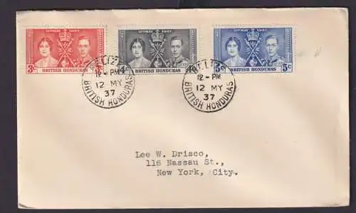 Briefmarken Britische Kolonien British Honduras König Georg Elisabeth Krönung