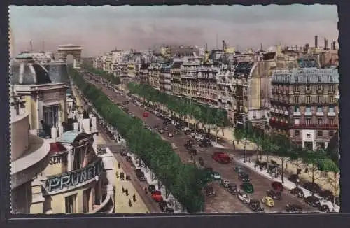 Ansichtskarte Künstlerkarte Paris Champs Elysees Prachtstrasse Oldtimer