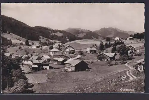 Ansichtskarte Gunzesried Totalansicht Landschaft Berge Bayern nach Oberstdorf