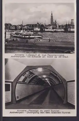 Ansichtskarte Antwerpen Stadtansicht mit Hafen Schiffe Ansicht Durchgang kleiner