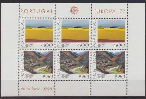 Portugal Block 20 Europa Cept Landschaften Luxus postfrisch MNH Kat.-Wert 40,00