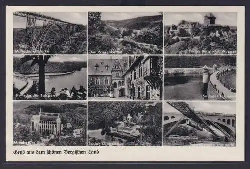Ansichtskarte Bergisches Land Müngstener Brücke Remscheider Talsperre Schloß