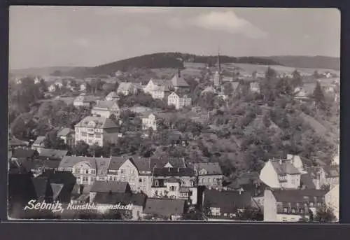 Ansichtskarte Sebnitz Sachsen Kunstblumenstaddt nach Königs Wusterhausen