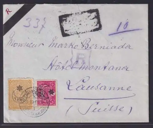 Türkei R Brief nach Lausanne Schweiz mit intakten Papier Siegel