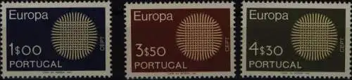 Portugal 1092-1094 Europa CEPT 1970 komplett postfrisch ** MNH