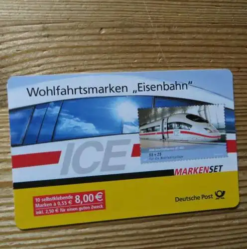 Bundesrepublik Markenheftchen 64 Wohlfahrt Eisenbahn ICE 2006 Ersttagsstempel