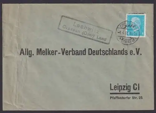 Lochwitz über Crossen Oder Land Brandenburg Deutsches Reich Brief