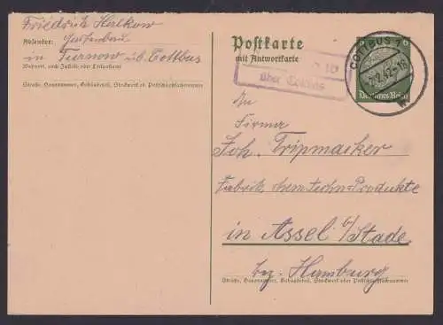 Turnow über Cottbus Brandenburg Deutsches Reich Postkarte Landpoststempel