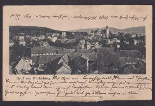 Ansichtskarte Bückeburg wohl ehemals Klappkarte hier ohne Anshriftenseite