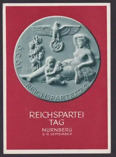 Deutsches Reich Ganzsache Reichsparteitag Nürnberg 2.-11.9.1939.