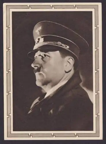 Deutsches Reich Propaganda Ganzsache Hitler Portrait 50 Geburtstag