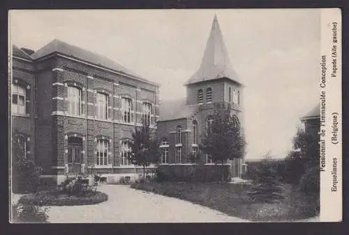 Erquelinnes Ansichtskarte Belgien Prnsionnat Schule