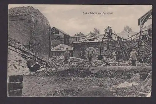 Soissons Feldpost Zuckerfabrik Frankreich Bad Salzuflen I. Weltkrieg I. WK.