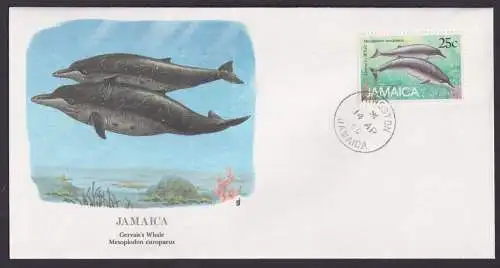 Jamaica Karibik Fauna Schnabelwale schöner Künstler Brief
