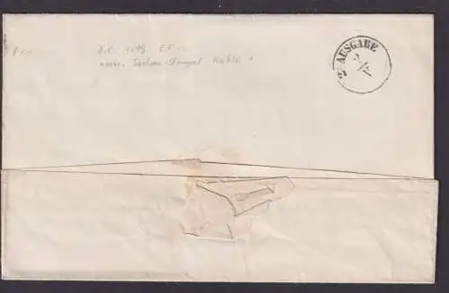 Deutsches Reich Brustschild Brief EF 19 1 Groschen K1 Kahla Sachsen n Keitingen