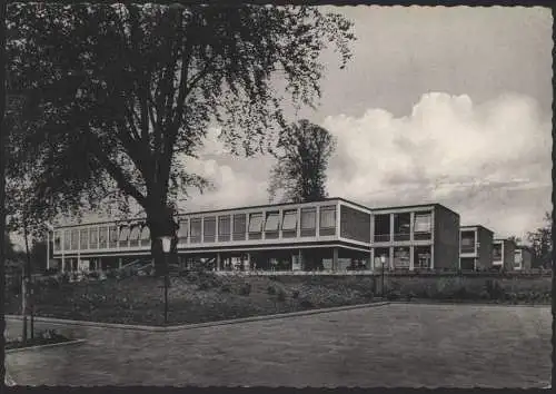 Ansichtskarte Pinneberg Schleswig Holstein Bahms Gymnasium nach Bad Honnef
