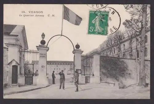 Militaria Ansichtskarte Vernon Kaserne Le Qurtier Avenay Frankreich Paris