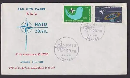 Ankara Türkei Brief 20th Jahre Nato