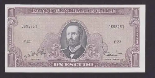 Banknoten Geldscheine Chile Südamerika 1 Escudo unc.