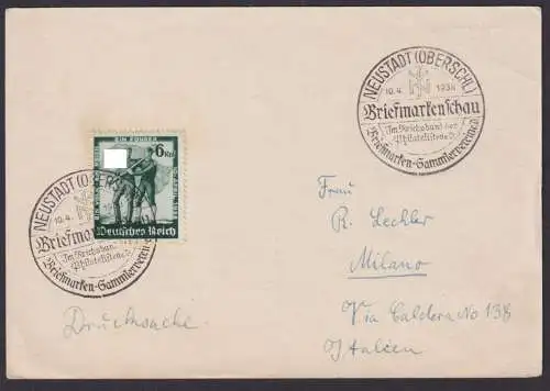 Deutsches Reich Neustadt Oberschlesien Pilatelie Briefmarkenschau Sammlerverein