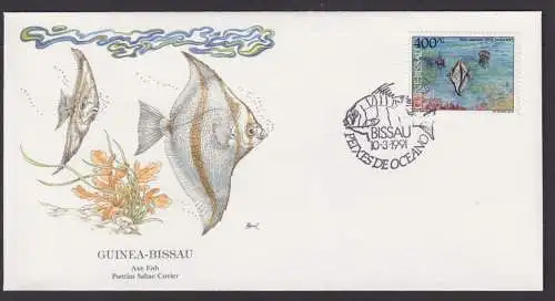 Guinea Bissau Westafrika Fauna Fische Axe schöner Künstler Brief