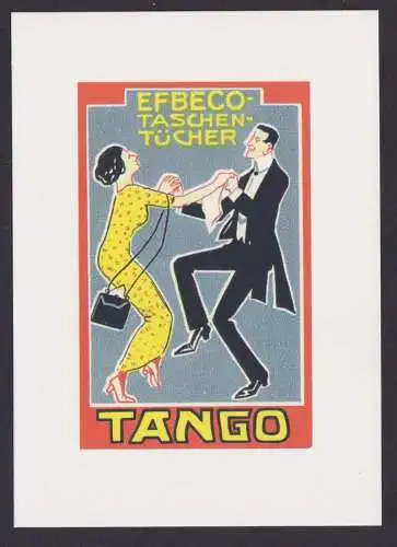 Künstler Ansichtskarte Reklame Werbung Efbeco Taschentücher Werbung 1900 b.1914