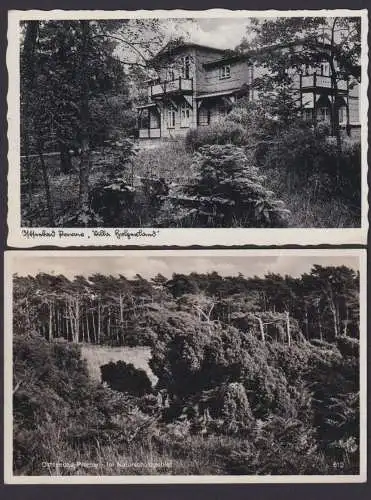 Ansichtskarte Sammlung 2 Karten Prerow Mecklenburg Vorpommern Ostseebad Villa
