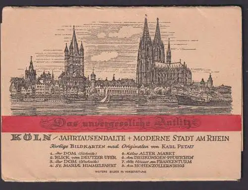 Ansichtskarte Lot Sammlung Köln NRW Bildkarten nach Orginalen v. Karl Petau
