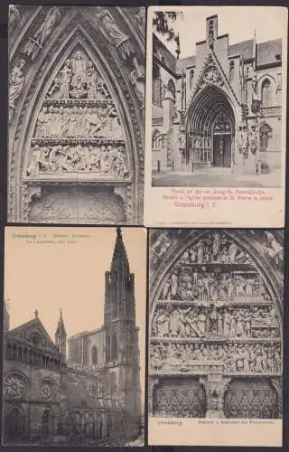 Ansichtskarte Lot Sammlung Strassburg 12 Karten Münster Kaiserpalast