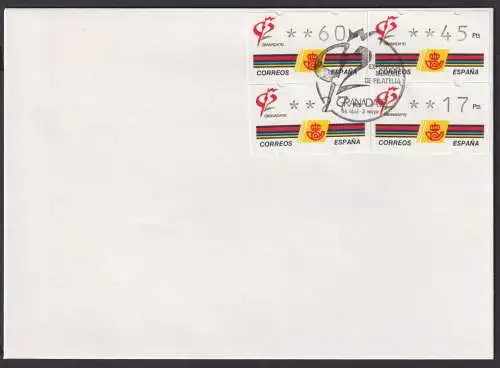 Spanien Expo 1992 3 FDC Sevilla Barcelona Granada