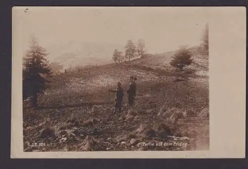 Seltene Foto Ansichtskarte Rumänien Prislop Soldaten