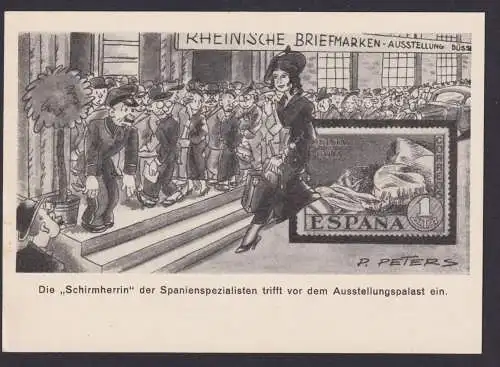 Deutsches Reich Privatganzsache Philatelie Düsseldorf Rheinische Briefmarken