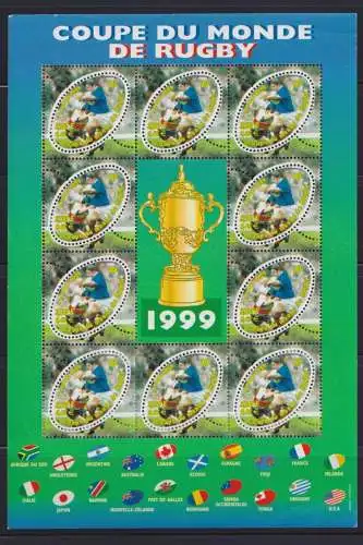 Frankreich Sport Rugby Weltmeisterschaft 3421 Kleinbogen postfrisch MNH