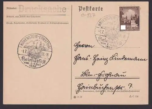 Hohenstein Ernsttahl Sachesn Deutsches Reich SST Heimatfest 02. bis 06.1938