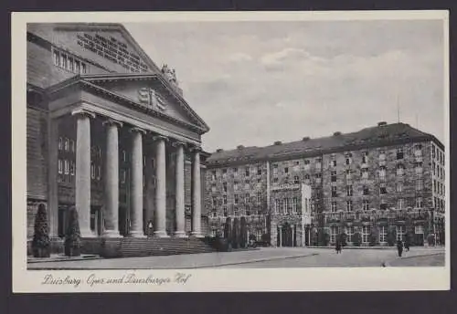 Ansichtskarte Duisburg NRW Oper und Duisburger Hof 18.09.1943 Deutsches Reich