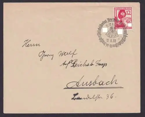 Bremen Deutsches Reich Brief Philatelie SST Reichsbund der Philatelisten