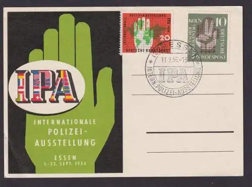 Polizei Essen Postkarte Bund IPA Internationale Polizei Austellung inter Anlass-