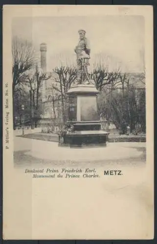 Militaria Ansichtskarte Frankreich Metz Prinz Friedrich Karl Prince Charles