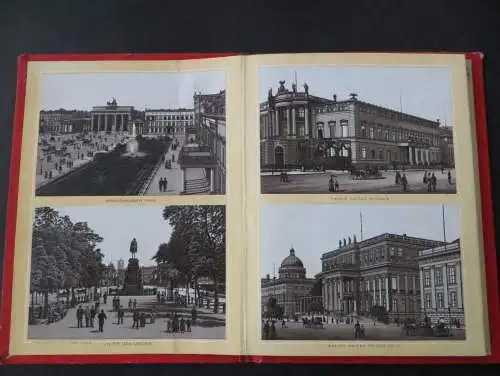 Leporello Album von Berlin 24 Bilder Verlag L. Glaser Leipzig Jugendstil selten