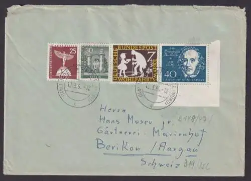 Bundesrepublik Brief MIF Berlin Bauten Beethoven Bogenecke Buchau am Federsee