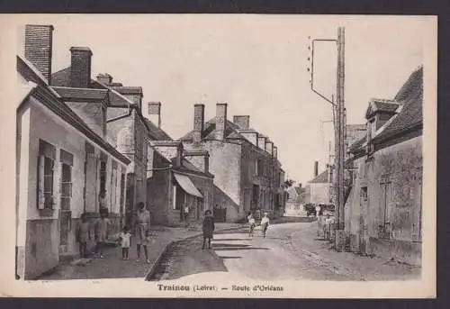 Trainou Frankreich Ansichtskarte Dorfstrasse
