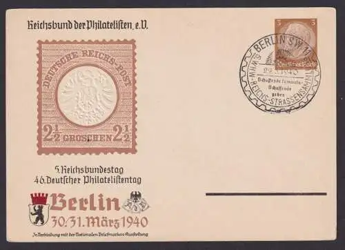 Deutsches Reich Privatganzsache Philatelie Reichsbund der Philatelisten