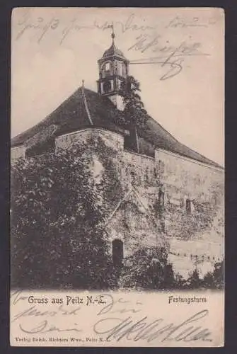 Peitz Niederlausitz Brandenburg Ansichtskarte Deutsches Reich n. Cottbus