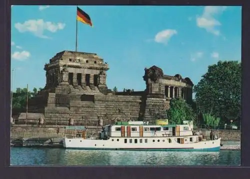 Ansichtskarte Schiffe Schifffahrt Rhein Mosel Deutsches Eck Koblenz